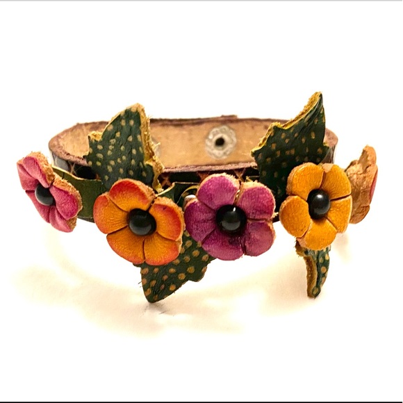 Jewelry - Leather Flower bracelet Jewelry - Leather Flower bracelet